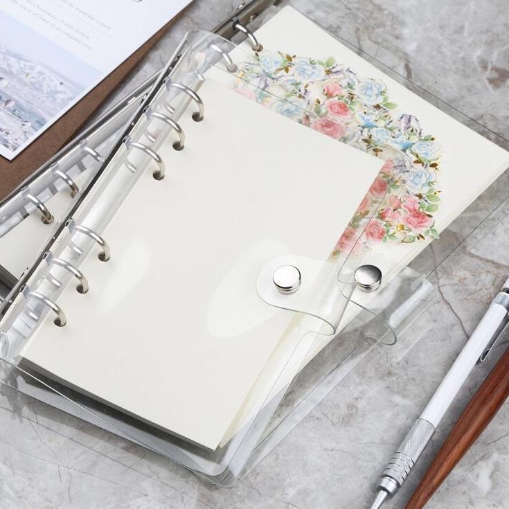 

Borong Irit Binder 6 ring transparan A5 A6