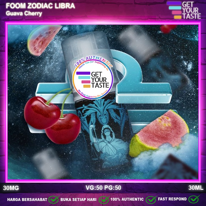 Liquid Foom Zodiac Series Libra Guava Cherry Salt Nic 30ML by IVS