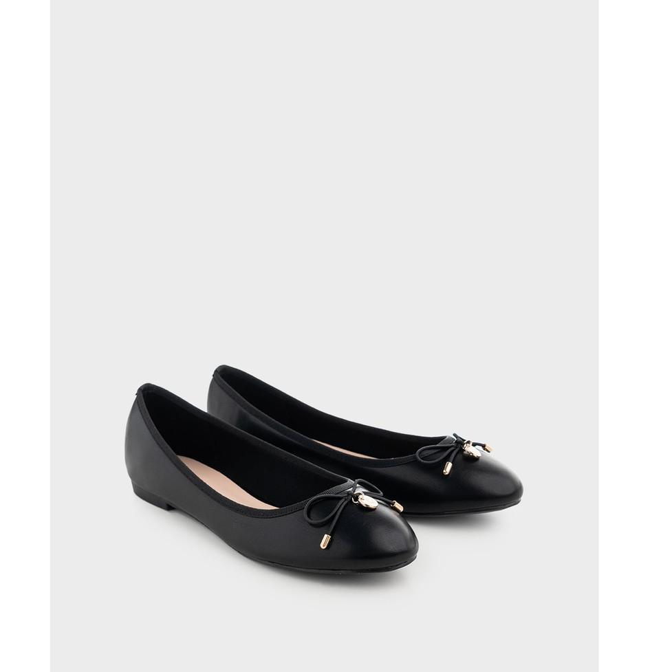 Langsung Kirim URBAN&CO Essentials Flat Shoes Belvia Black