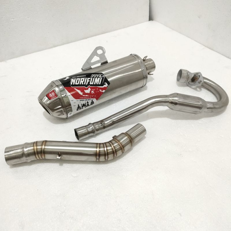 Knalpot NORIFUMI EVO KLX CRF DTRACKER MODIFIKASI TRAIL RANGKA KLX MESIN TIGER