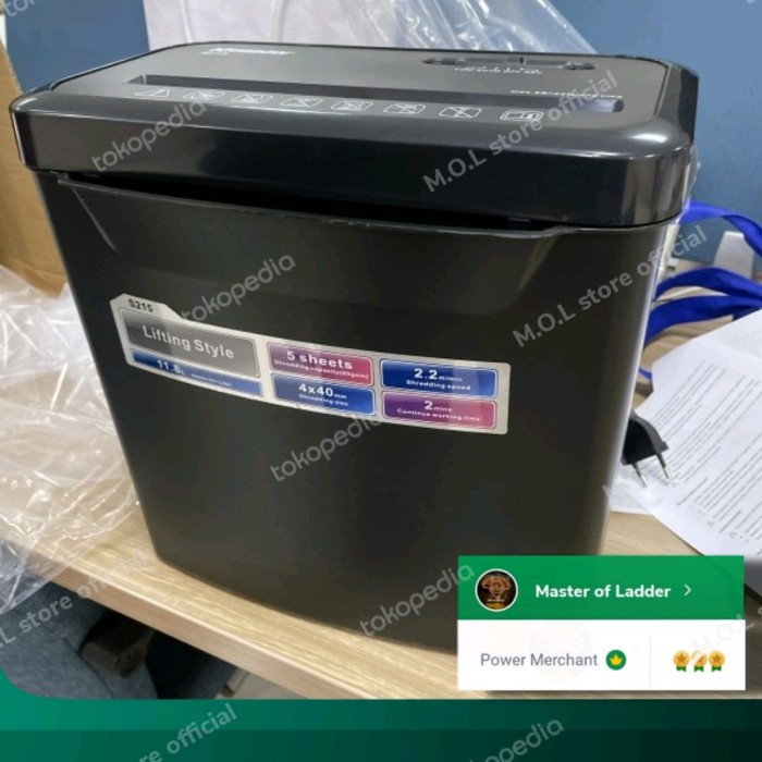 

[[JNT COD]] Mesin Penghancur Kertas S302 Krisbow Paper Shredder 5 sheet