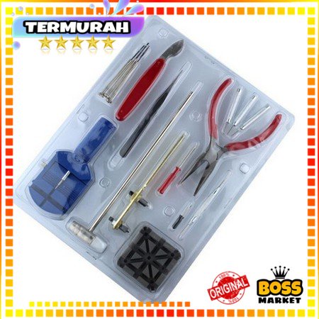 Alat set service servis jam tangan paket lengkap pemotong rantai / alat service jam tangan