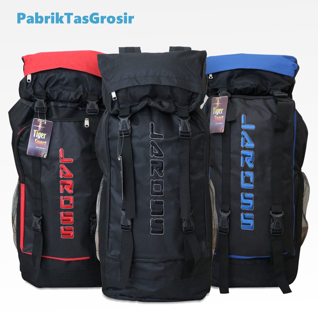 Paket Tas Gunung Combo Hemat Ransel Backpack Tas Punggung Outdoor Hiking Mudik Camping Carrier 35 liter Ukuran Sedang Muat Banyak Jahitan Kuat Tas Hiking Mendaki Pecinta Alam LAROS Warna Hitam Merah Biru Camping Muncak Tas Carrier Jumbo Besar Awet