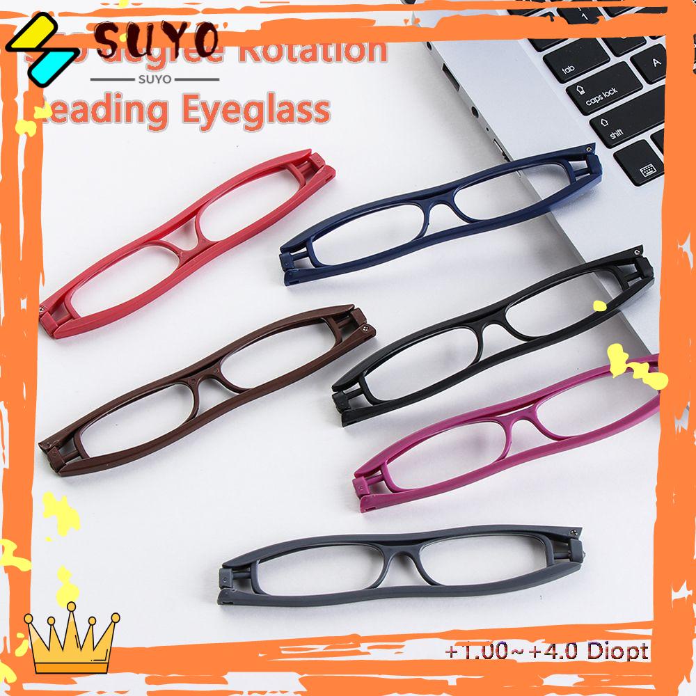 Suyo Kacamata Baca Lipat+1.00~+ 4.0 Diopter Vision Care Resin Eyewear