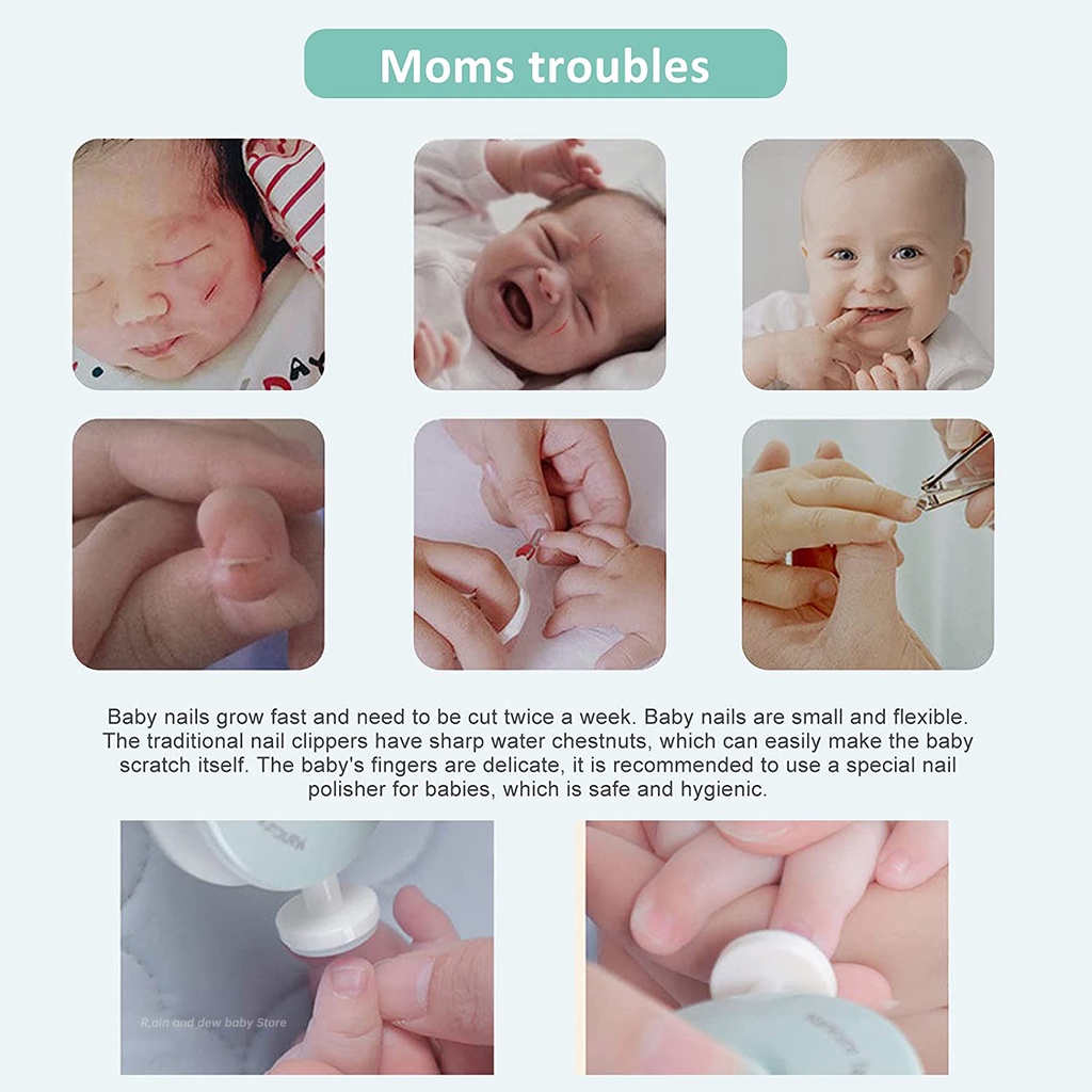 Electric Manicure Baby Anak Alat Pengasah Kuku Gunting Kuku Bayi Manicure Scissors Lady Baby Nail Sharpener