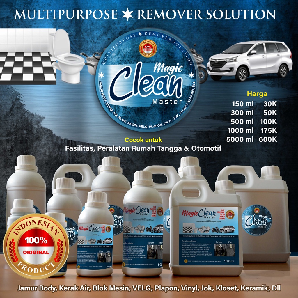 Magic clean master Pembersih karat / keramik / blok mesin / kamar mandi dll