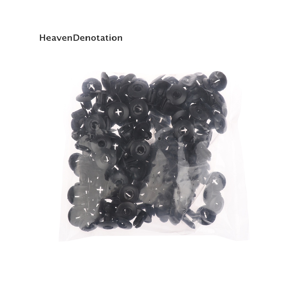[HeavenDenotation] 100pcs 8mm Lubang Pintu Rivet Plastik Klip Pengencang Mobil Lined Cover Barbs Rivet HDV