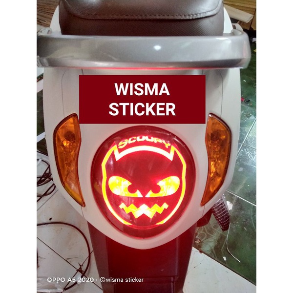 Stiker Stoplamp Scoopy New / Stiker Stoplamp Scoopy 2021 / Stiker Stopan Scoopy