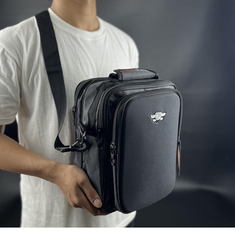 Import Terlaris Tas Selempang Pria Merk SANTER 11" iNCHI Polos Tas Selempang Pria Terbaru Tas Selemp