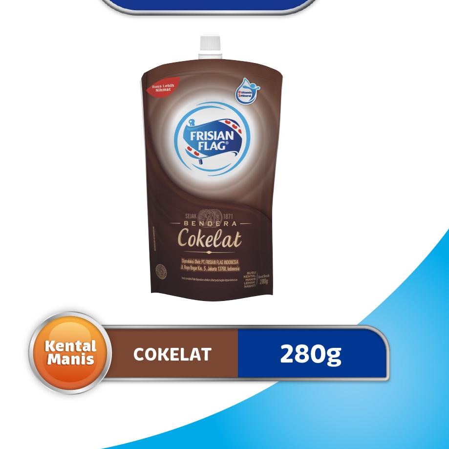 

✨MEGA ⚡ALE✨ Frisian Flag Bendera Kental Manis Cokelat Pouch 280g