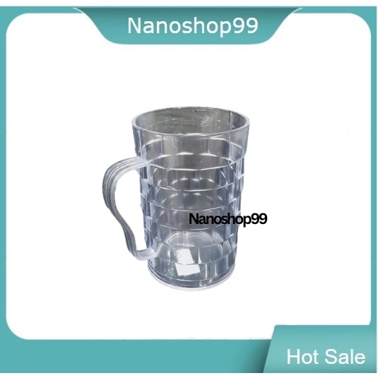 Gelas Plastik Bening / Gelas Akrilik / Mug Plastik / Mug Bambu / NANOSHOP99