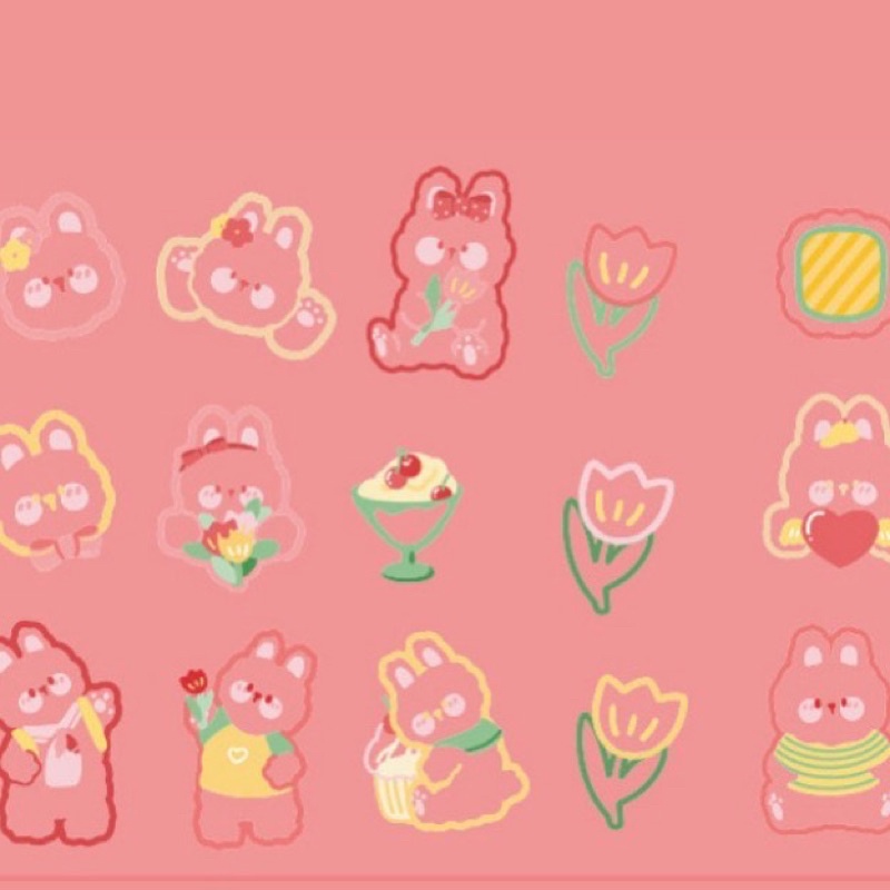 

Baby Bunny/ Sticker Pak Strawberry