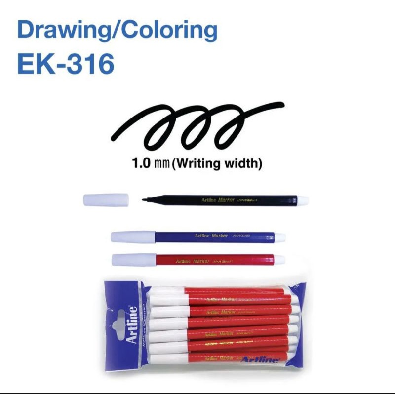 

Spidol Hangsel Artline isi 12