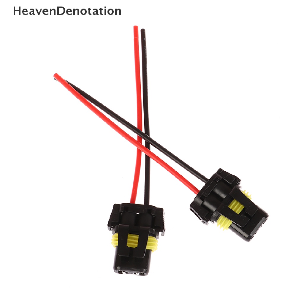 [HeavenDenotation] 1pasang Konektor Adapter Female Soket Bohlam HB3 HB4 Untuk Lampu Kabut Depan HDV