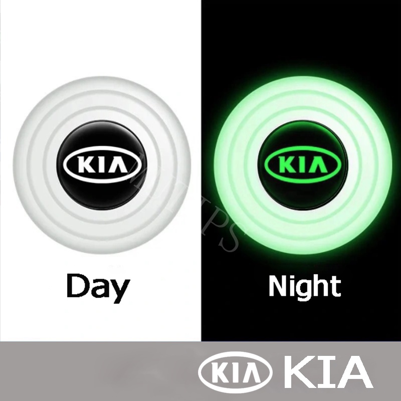 Kia 4per8 /12 /16Pcs Baru Luminous Type Car Door Trunk Anti Shock Tabrak Pad Silikon Stiker Mengurangi Kebisingan Penyangga Untuk Karnaval Visto Rio Picanto EV6 GT