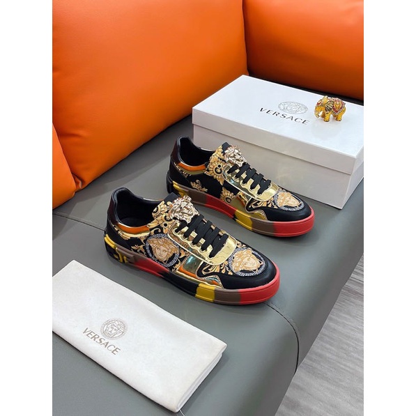 Versace Classic Leather Men's Casual Shoes