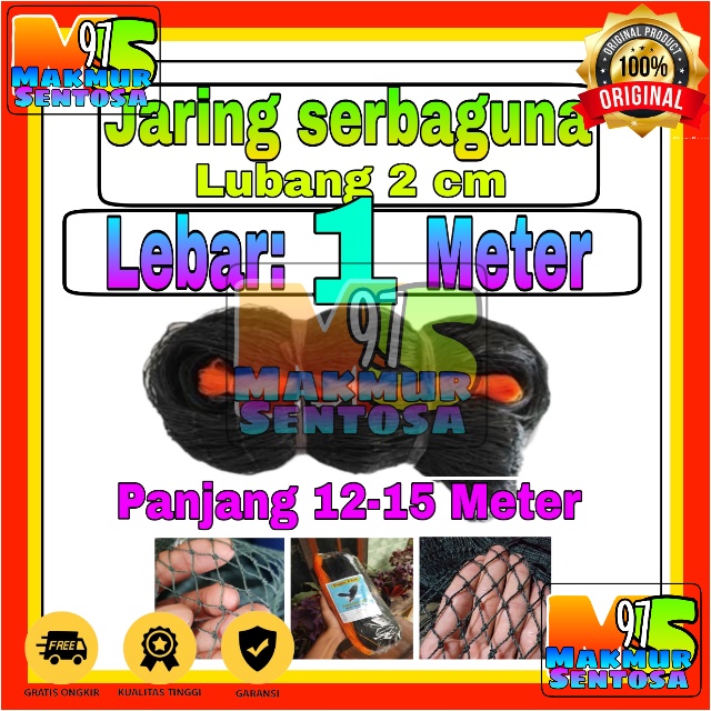 Jaring Pagar Ayam 1 meter / Jaring Lubang Kecil /Jaring Kandang /Jaring Burung / Jaring Taman