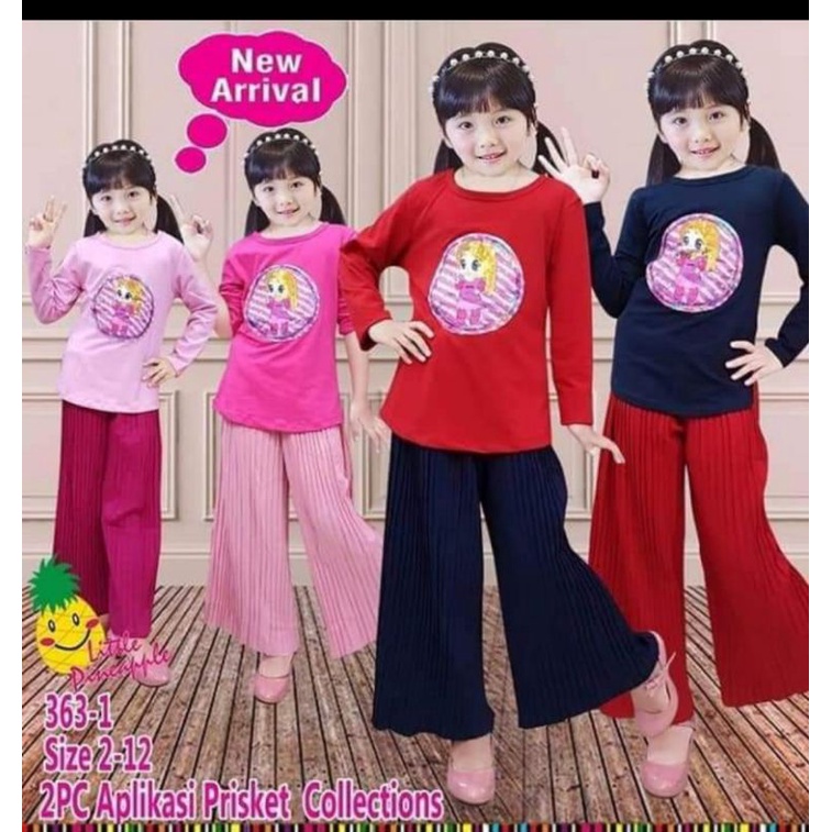 setelan anak plisket