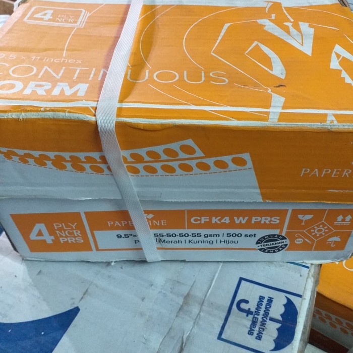 

Terlaris Kertas Continuous Form 9.5 X 11" 4Ply Bagi 2 (Prs) - Paperline