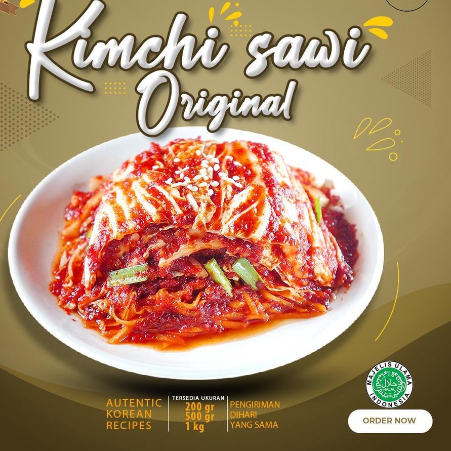 

☁ Kimchi Original Sawi 500 Gram Dibuat Oleh Chef Korea Asli Enak ✭