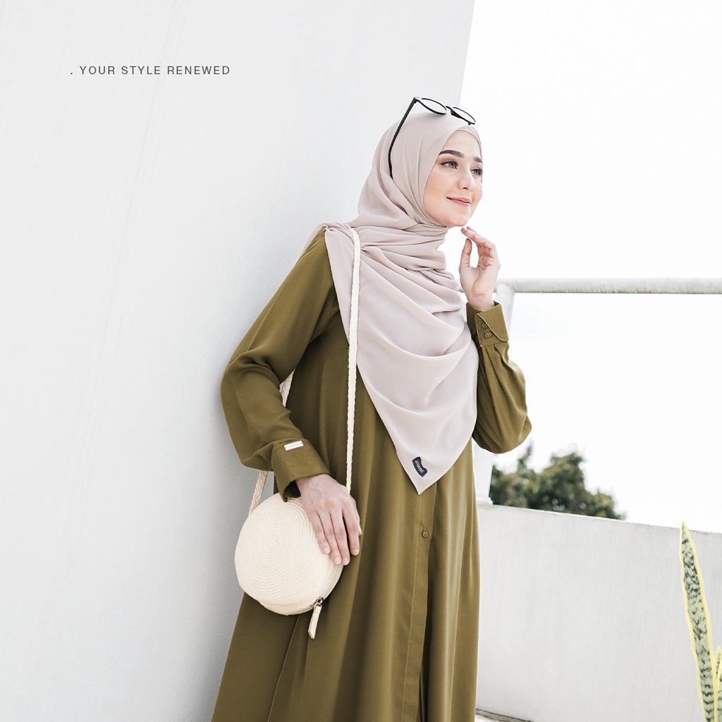 Syifa Set Rok & Tunik Jamise Syari | Baju Muslim Wanita Tunik Syari Polos Terbaru