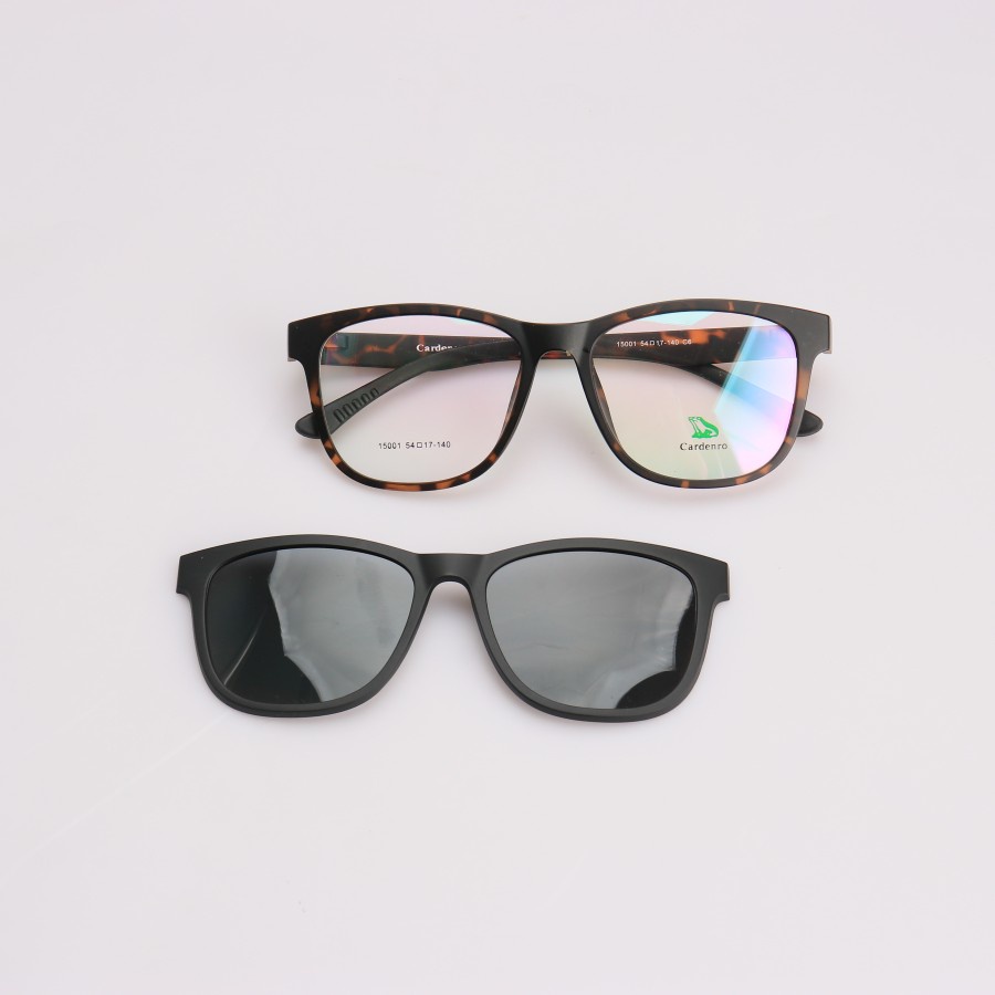 Frame Kacamata Clip On Style Terbaru 2in1 Polarized Anti Uv/Anti Silau Pria Dan Wanita Trendy Kekinian Keren