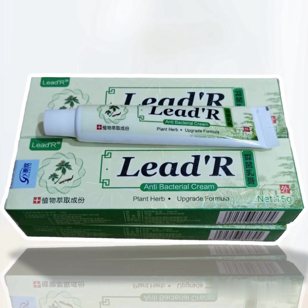 HARGA PROMO !!! ANTI BACTERIAL CREAM LEAD'R DENGAN FORMULA BARU 5 X LEBIH AMPUH Salep Gatel Sakit Kulit Eksim Original isi 15Gr Psoriasis Eksim Jamur Kurap Alergi Kulit Cream SALEP ZUDAIFU OBAT GATAL ALERGI KULIT PANU KURAP JAMUR SELANGKANGAN