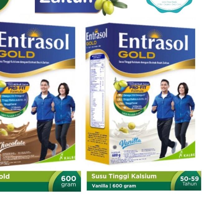 

♨ Entrasol Gold Vanila & Coklat 600 gram ➯