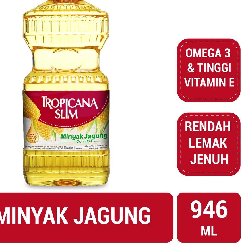 

✪ Tropicana Slim Minyak Jagung 946ml - 100% Pure Corn Oil ➹