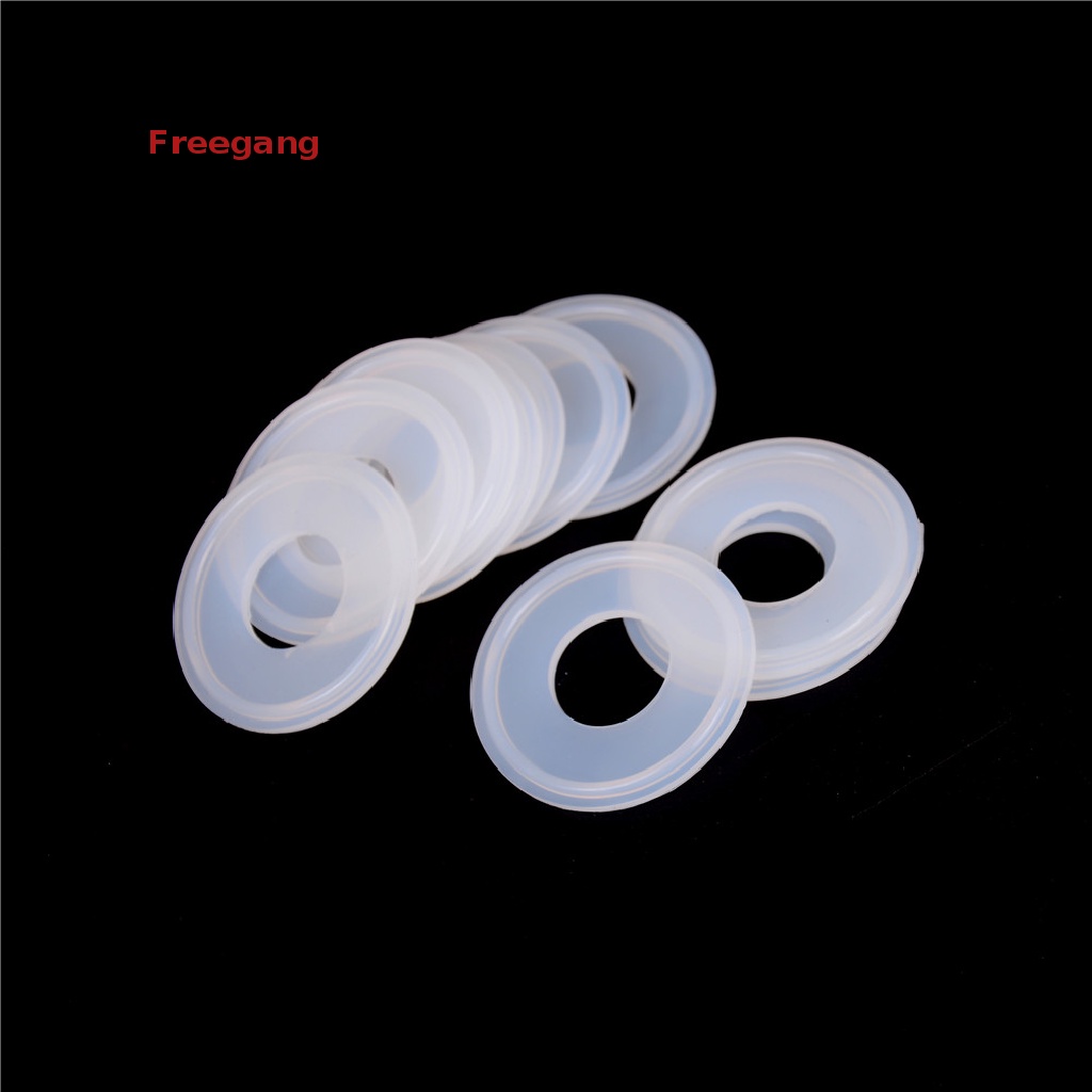 [Freg] 10pcs Gasket Silicon Penjepit Tri Sanitari 1 &quot;Cocok 50.5mm OD Type Ferrule Flange 451ID