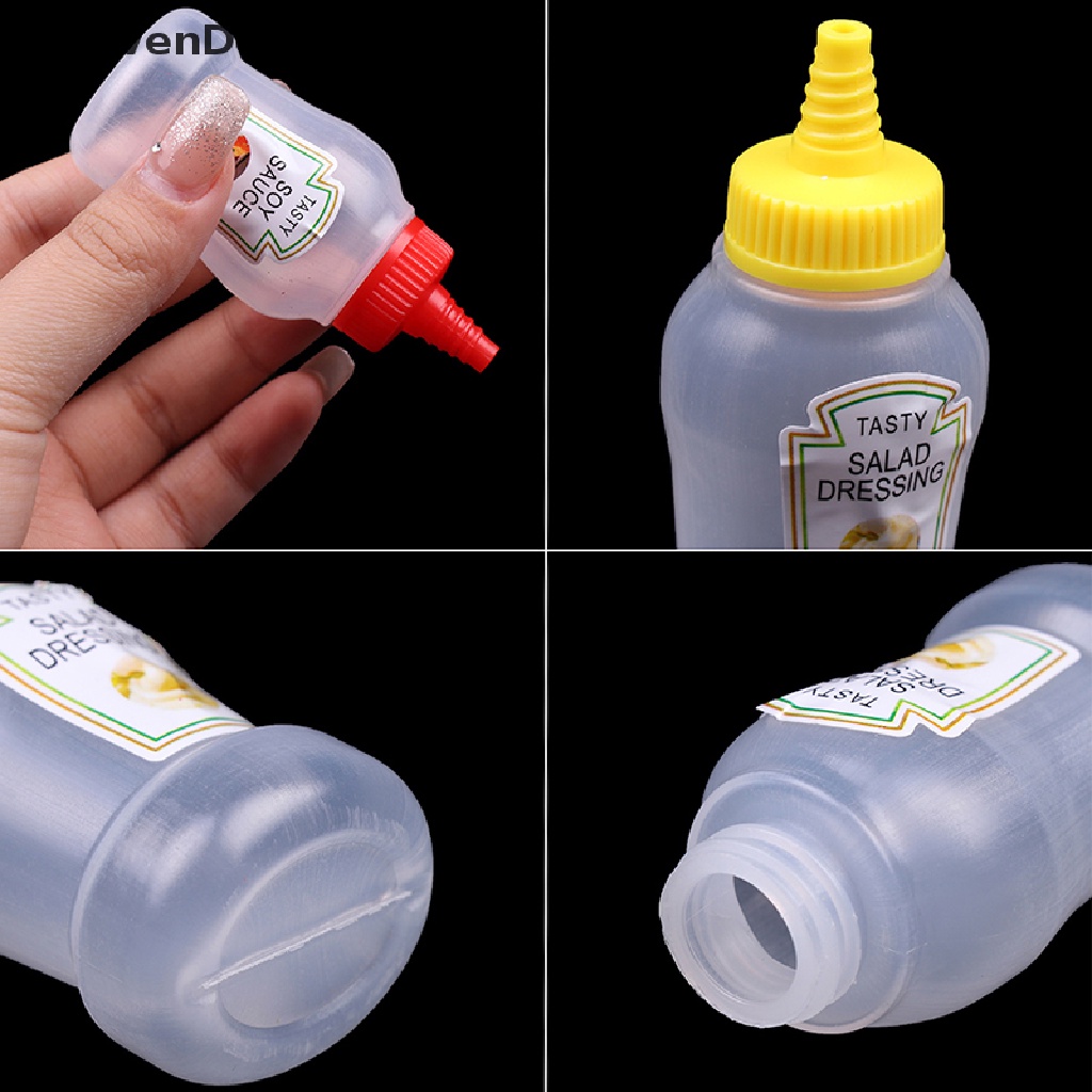 [HeavenDenotation] 3pcs Botol Peras Saus Mini Portable Botol Bumbu Sub-Botol Plastik HDV