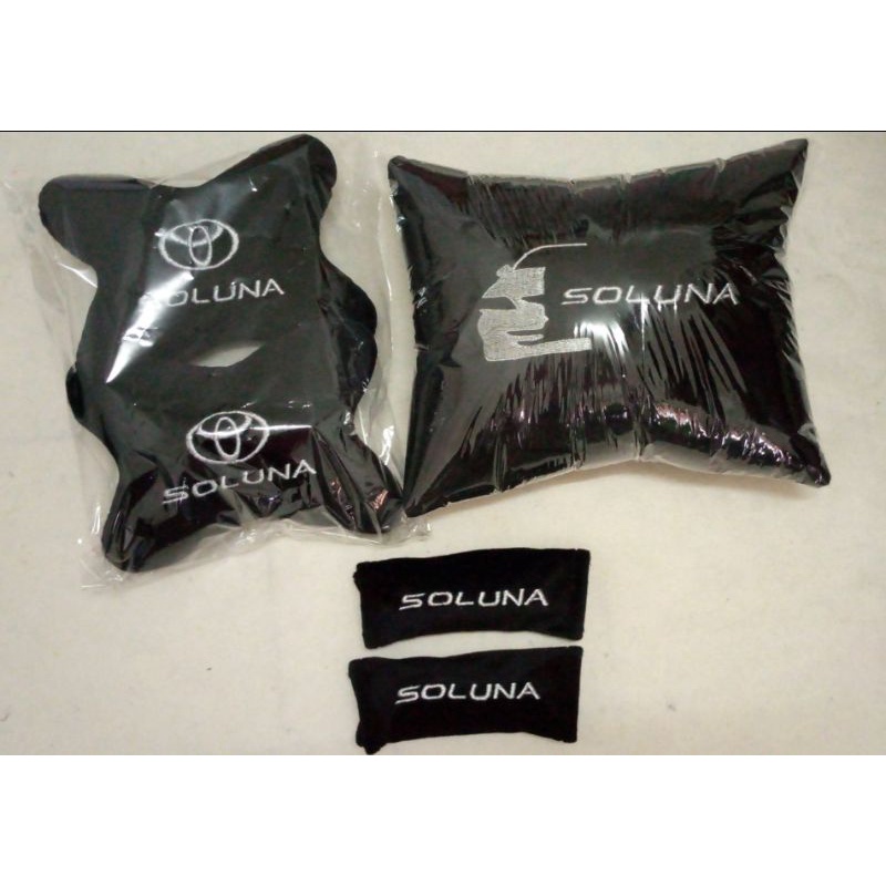 bantal 3 in1, bantal mobil aksesoris interior soluna