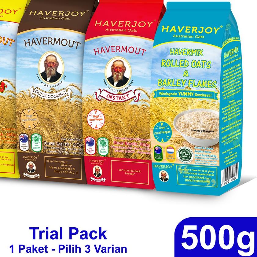 

♞ Haverjoy Trial Pack Bundle All Varian 500g - 3 Pcs ☃