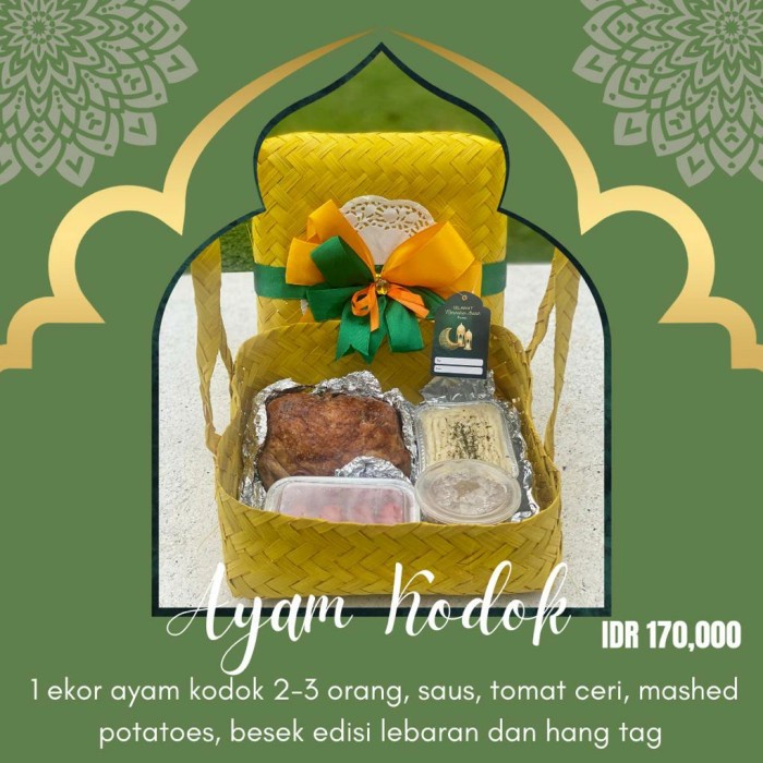 

Hampers lebaran idul fitri ayam kodok