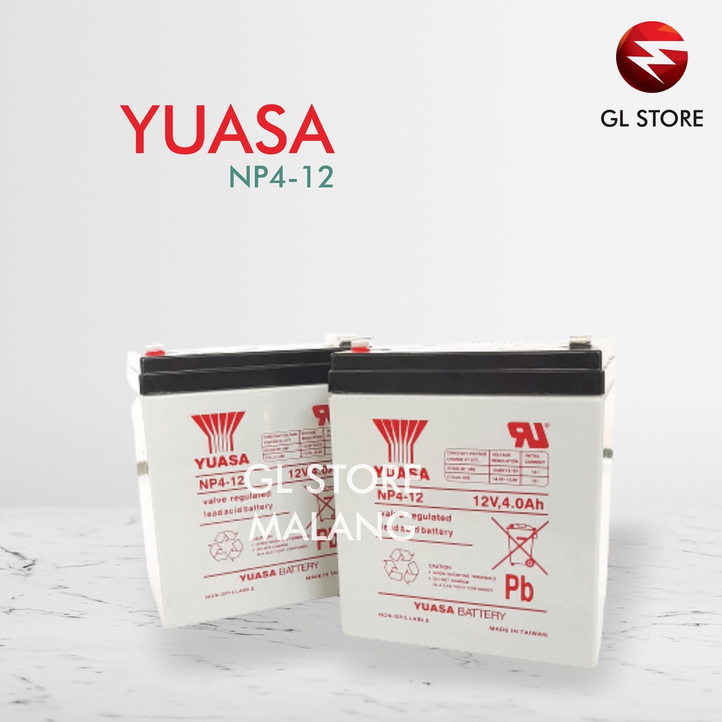 AKI BATTERY VRLA YUASA 12 VOLT 4 AH DEEPCYCLE - UPS, SOLAR CELL, DLL