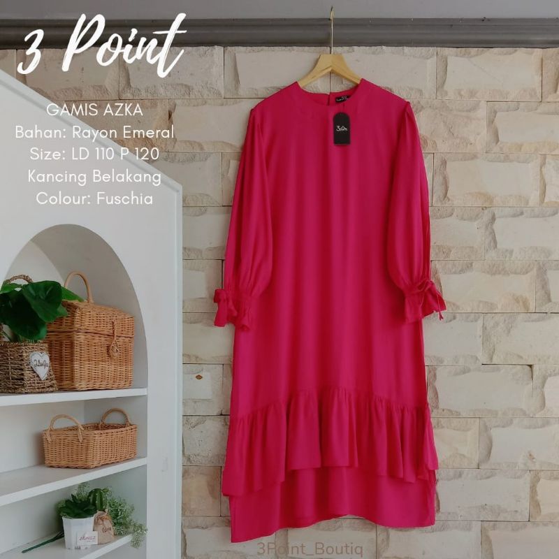 Gamis Rayon Gamis Emeral Azka Gamis 3Point