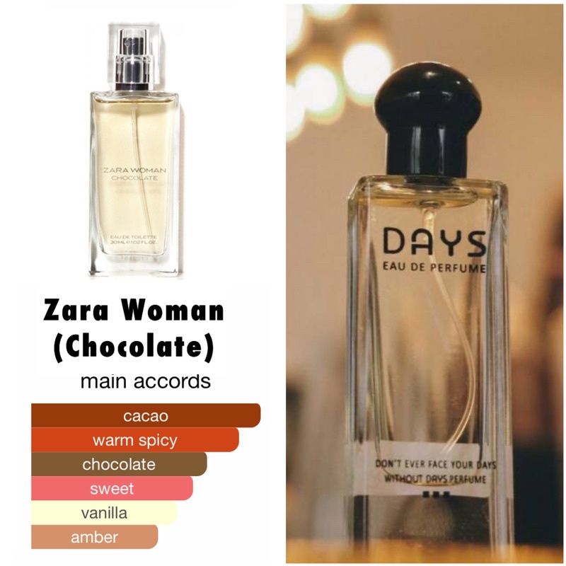 Parfum Wanita Days Parfume Zara Women Chocolate