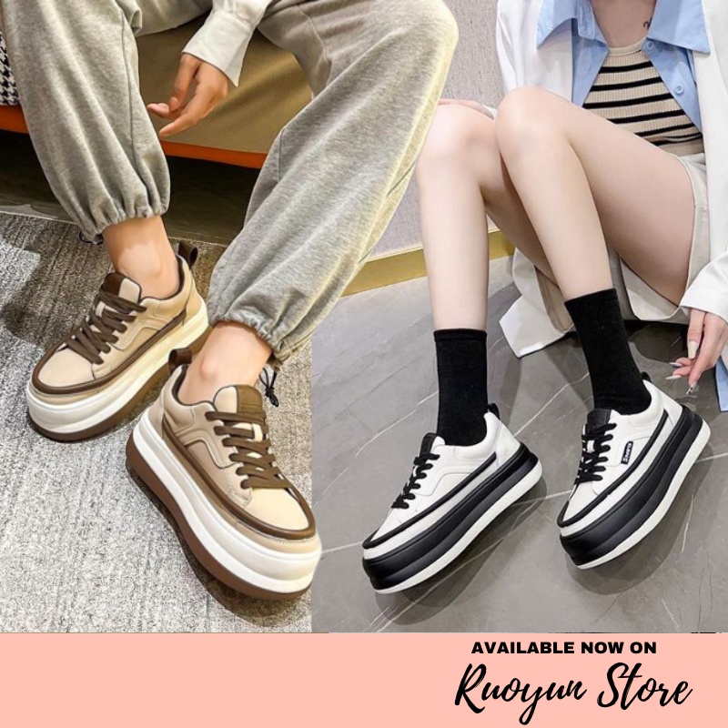RYX - Thick Sport Sepatu Sneakers Tali Wanita Fashion Casual / Olahraga - Ori Import