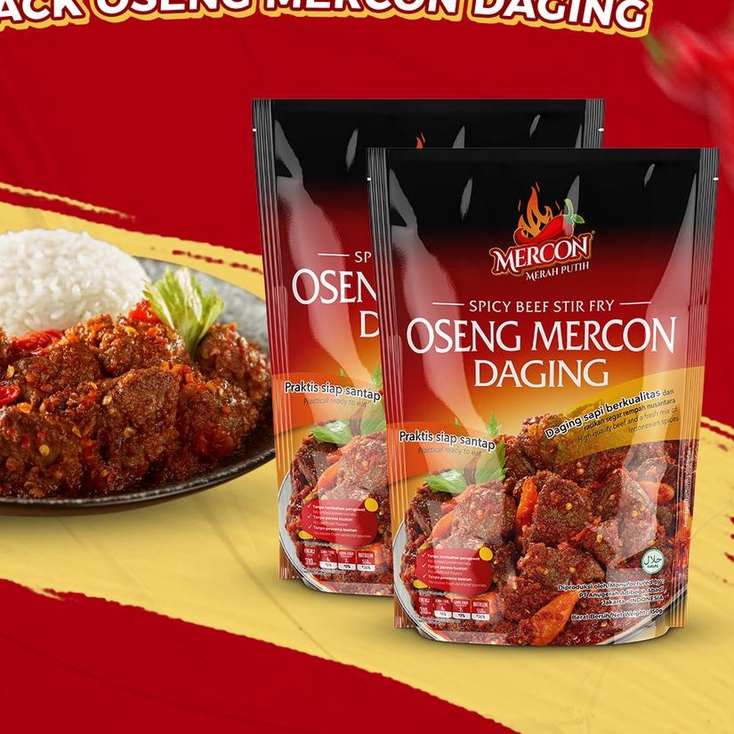 ✳ Mercon Merah Putih - Hemat Combo Berdua || 2 x Oseng Mercon Daging ✺