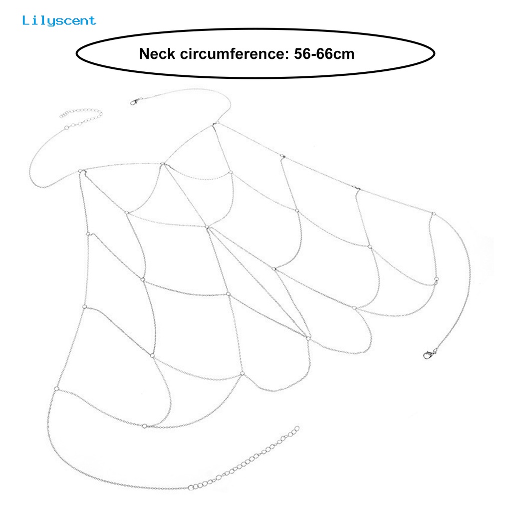 [LS] Rantai Payudara Seksi Buatan Tangan Electroplating Multi-layer Rumbai Gaya Barat Dekorasi Perhiasan Stainless Steel Tubuh Bust Chain Aksesoris Wanita