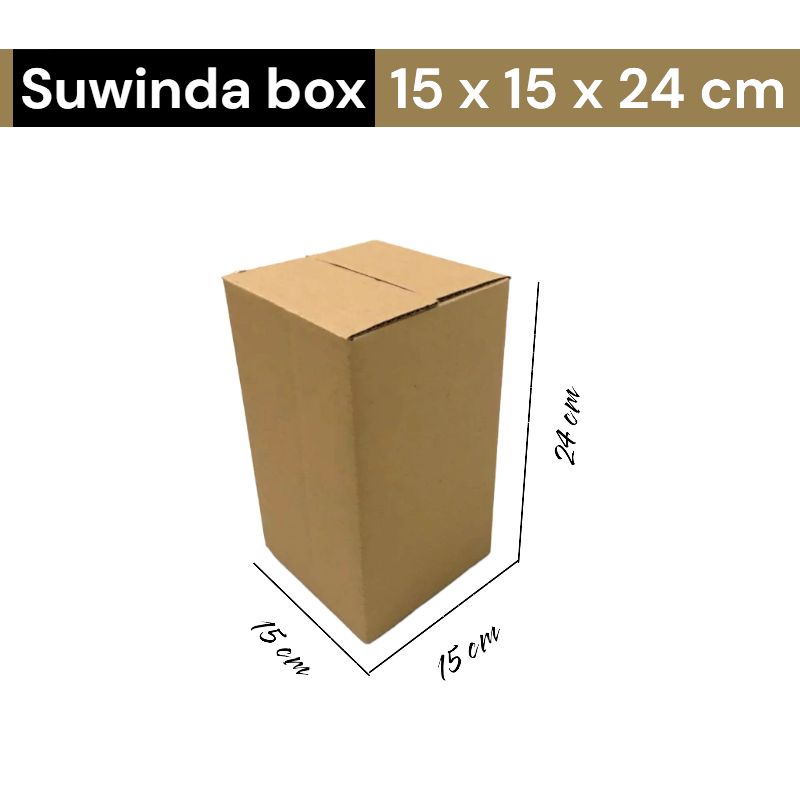 

Kardus karton uk. 15x15x24 cm Kotak Box ST untuk packing Souvenir -dll