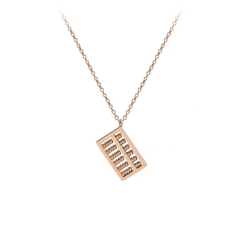 Kalung Rantai Klavikula Pendek Anti Alergi Warna Rose Gold 18K