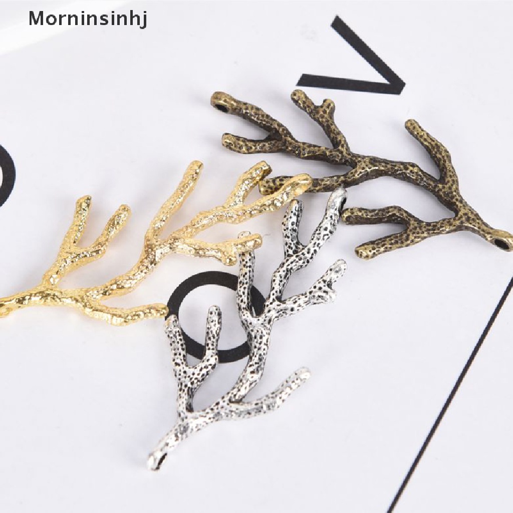 Mornin 10Pcs/Set Vintage Alloy Cabang Ch Liontin Mencari Perhiasan DIY Membuat Craft id