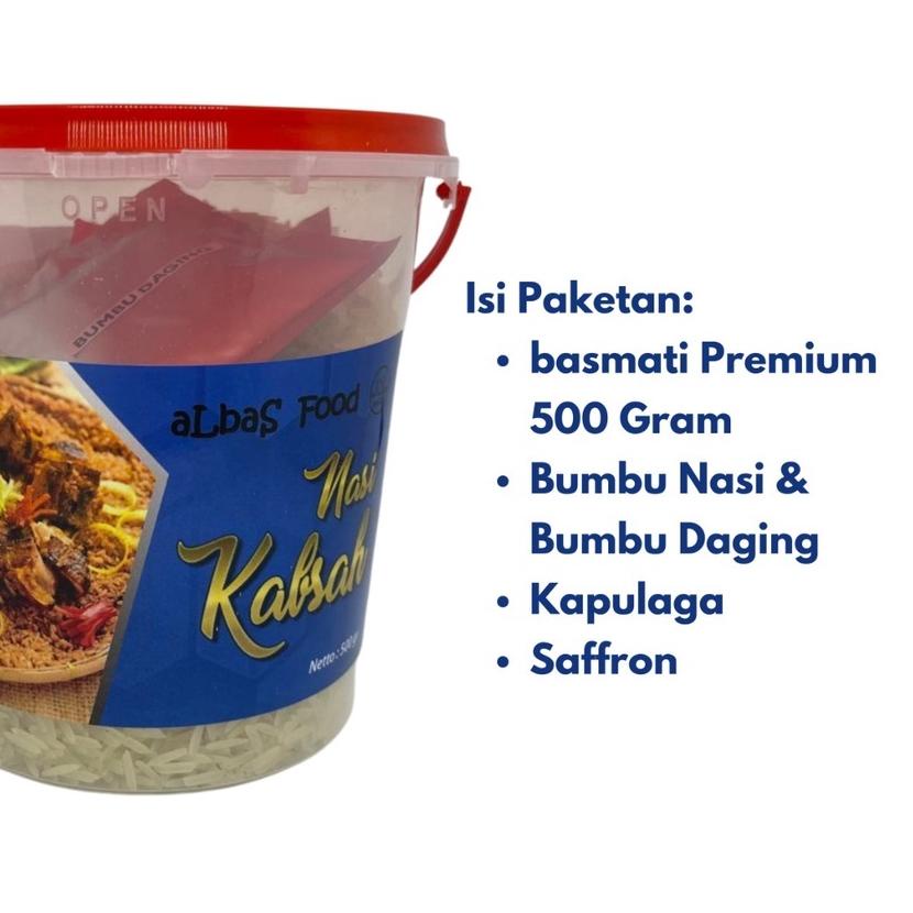 

♟ Beras Basmati dan Bumbu aLBaS Untuk Nasi Mandi, Kebuli, Briyani Masakan Khas Timur Tengah Untuk 7 Porsi ♣