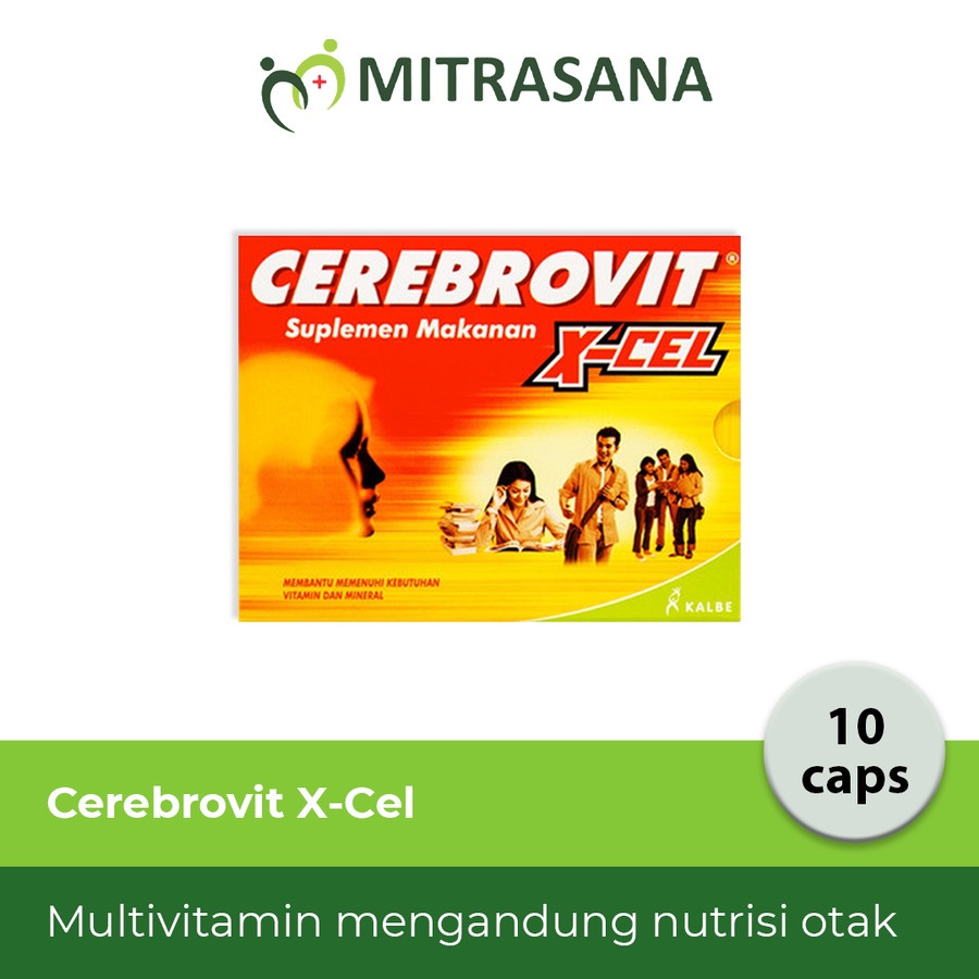 Cerebrovit X-Cel isi 10 kapsul untuk Nutrisi Otak Remaja Excellent