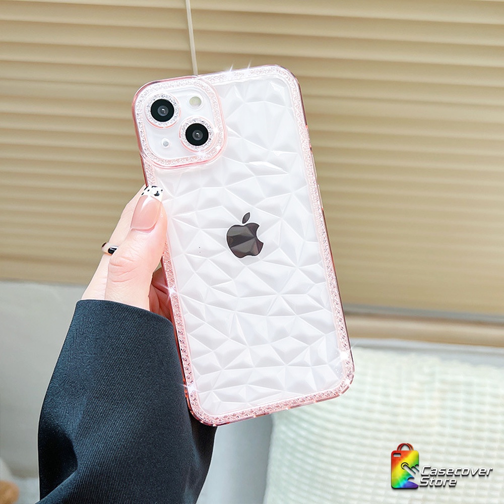 Diamond Space Slicone Case For iPhone 6 6+ 7 8 7+ 8+ X/XS XR XSMAX 11 12 13 14 PLUS PRO PROMAX / Case iPhone / Casing iPhone