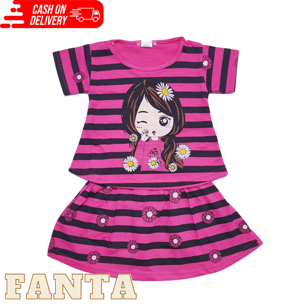 COD baju anak perempuan celana joger pakaian bayi baby alicia