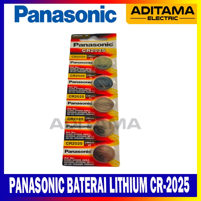 BATERAI LITHIUM PANASONIC 3V CR 2025/ BATERAI KANCING PANASONIC CR2025