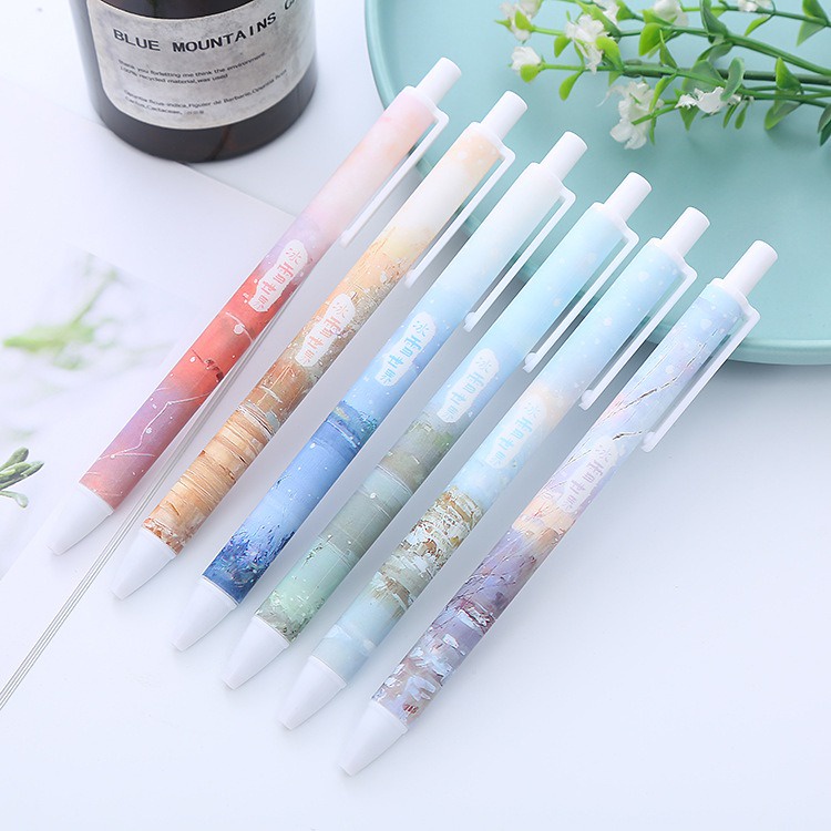 6pcs Pena Pulpen Pen Set Cetek Cetekan OSM-ST0305