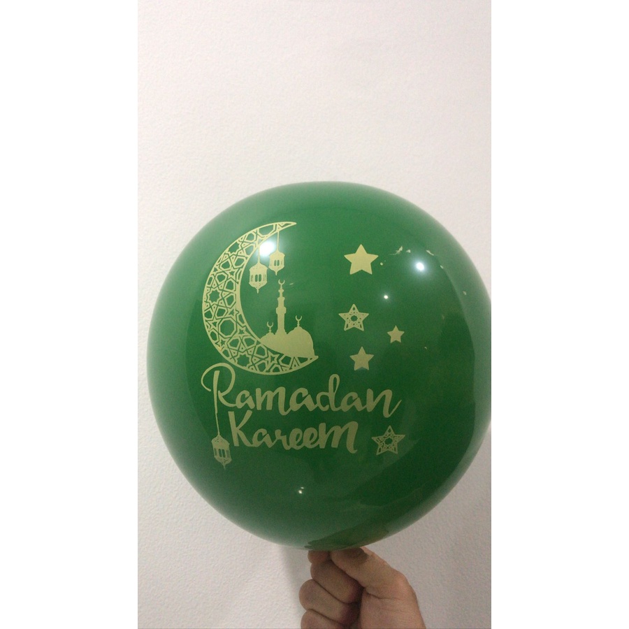 BALON LATEX RAMADHAN KAREEM / BALON IDUL FITRI HARGA PER PC